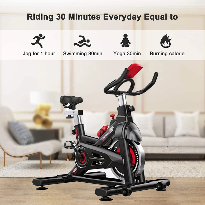 SKONYON 305A Indoor Stationary Exercise Cycling Training Bike for Home Cardio Workout