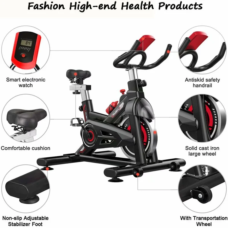 SKONYON 305A Indoor Stationary Exercise Cycling Training Bike for Home Cardio Workout