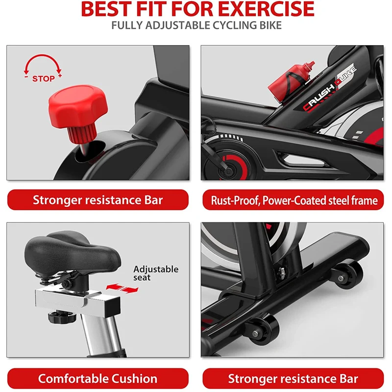 SKONYON 305A Indoor Stationary Exercise Cycling Training Bike for Home Cardio Workout
