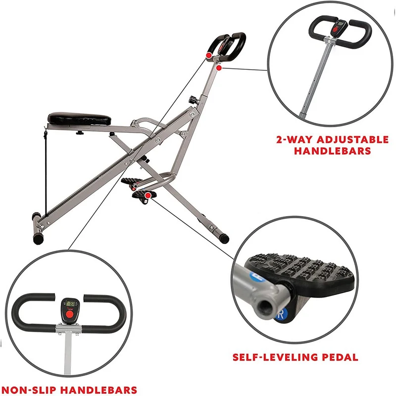 SKONYON Squat Assist Trainer for Home Cardio Workout Exercise Bike
