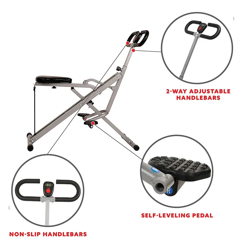 SKONYON Squat Auxiliary Training Device, Can Tighten the Abdomen, Exercise the Waist, Buttocks, Thighs and Legs, Gray