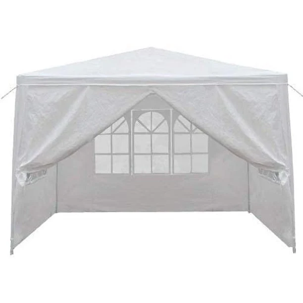 Outdoor Canopy Tent with 4 SideWalls, 2021 Upgraded White Backyard Tent for Outsides, Patio Gazebo Tent BBQ Shelter for Garden Camping Grill
