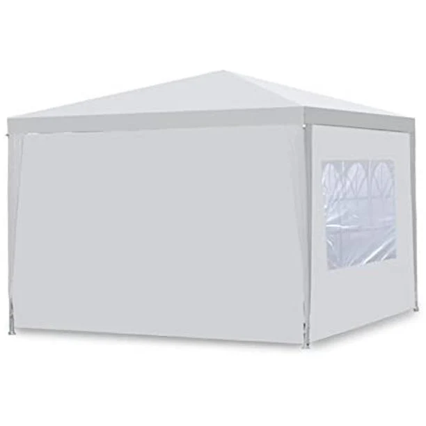 Outdoor Canopy Tent with 4 SideWalls, 2021 Upgraded White Backyard Tent for Outsides, Patio Gazebo Tent BBQ Shelter for Garden Camping Grill