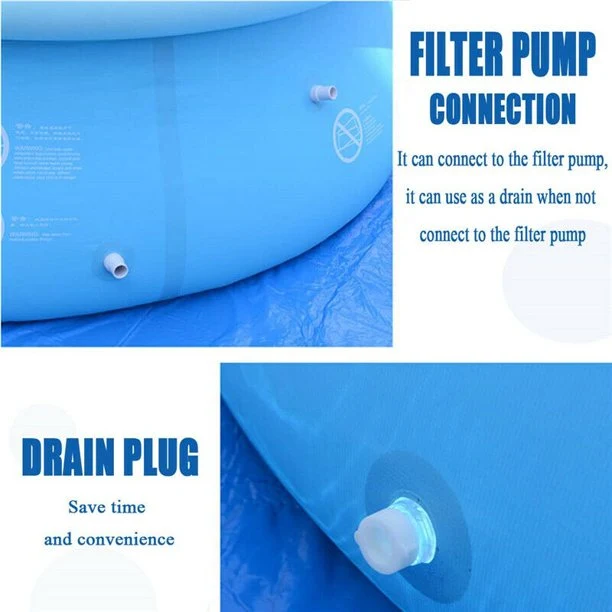 SUGIFT 12 x 36 in Inflatable Swimming Pool | Above Ground for Kids Family Water Sport
