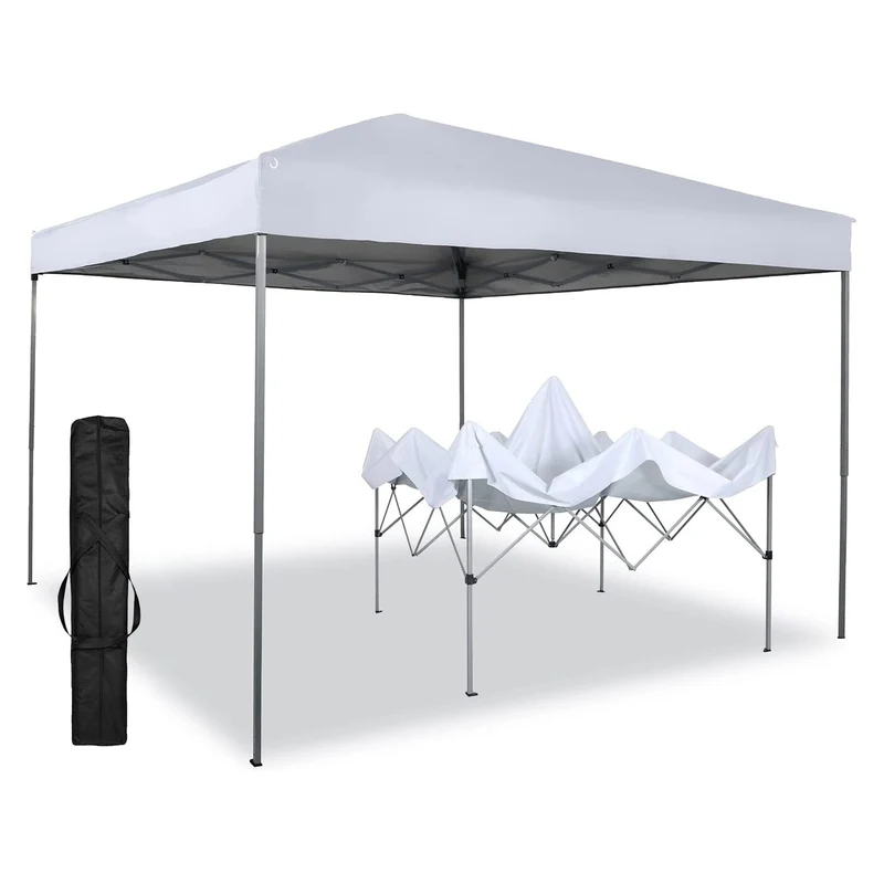 SUGIFT Durable Ez Pop-up Canopy Tent with Bag 10x10, White