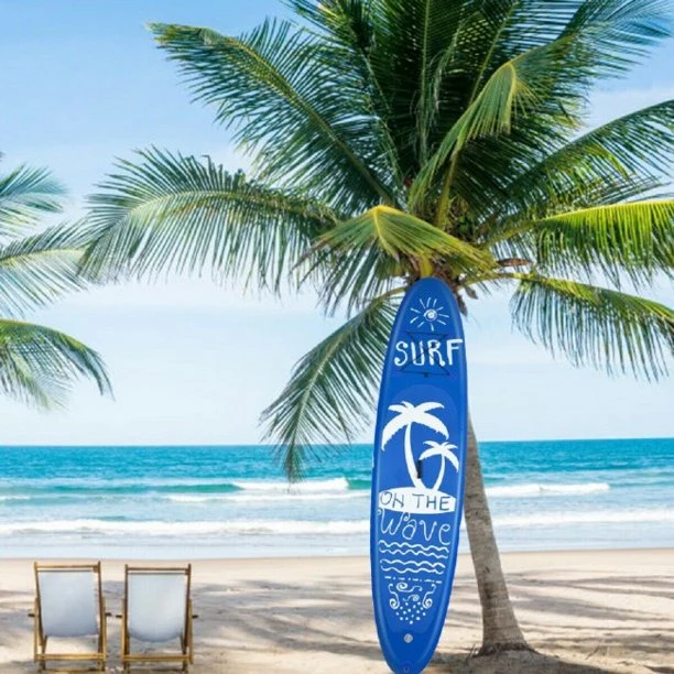 SUGIFT Inflatable Stand Up Paddle Board with Carry Bag (11 Feet,Blue And White)
