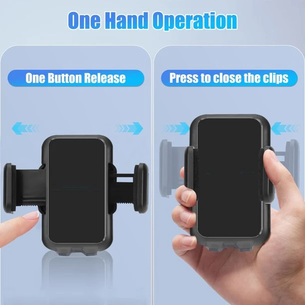 SUGIFT Long Arm Car Phone Holder Car Windshield Dashboard Suction Cup 360 Degree Car Mount Black