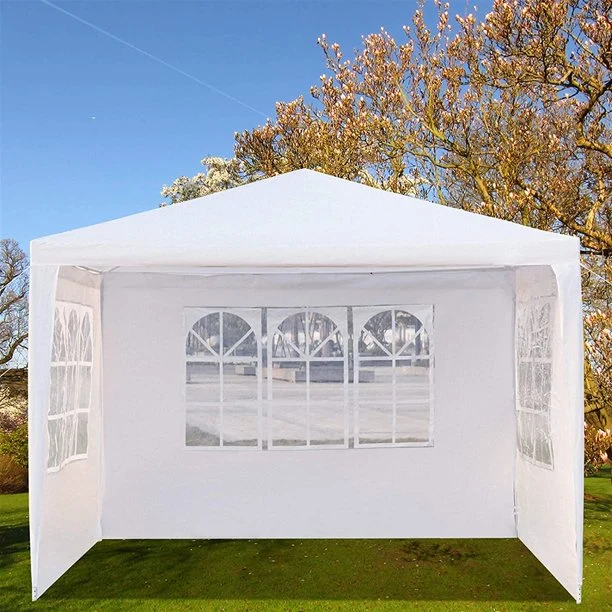 SUGIFT 10'x10' Patio Tent Party Beach Tent with 3 Removable Side Walls