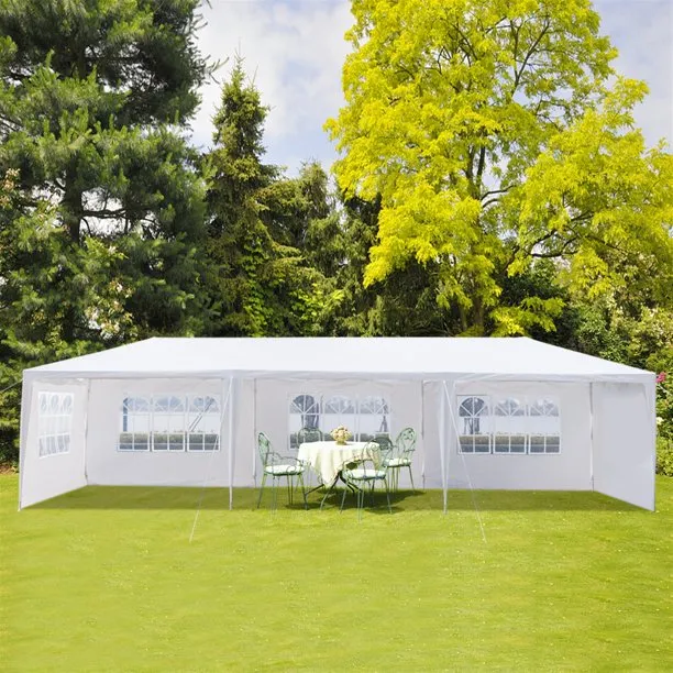 SUGIFT 10'x10' Patio Tent Party Beach Tent with 5 Removable Side Walls