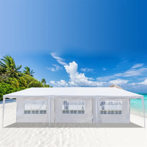 SUGIFT 10'x10' Patio Tent Party Beach Tent with 5 Removable Side Walls