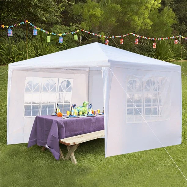 SUGIFT 10'x10' Patio Tent Party Beach Tent with 4 Removable Side Walls