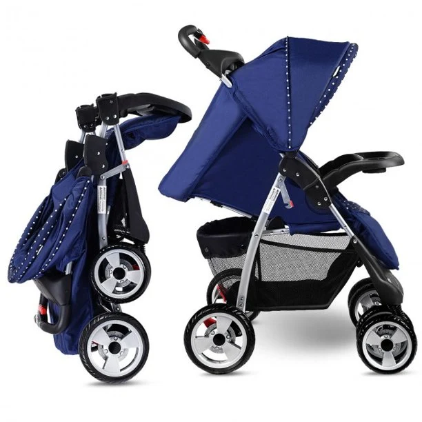 SUGIFT Kids Patio Folding Table and Chairs Set Beetle with Umbrella