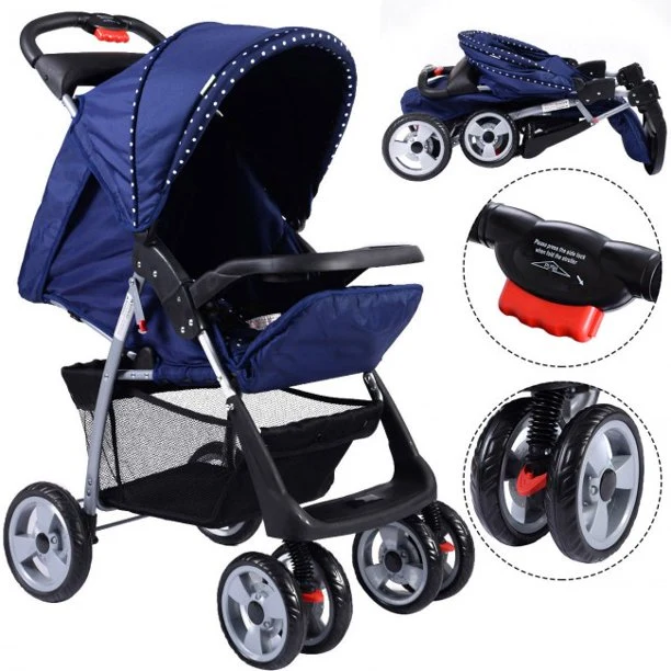 SUGIFT Kids Patio Folding Table and Chairs Set Beetle with Umbrella