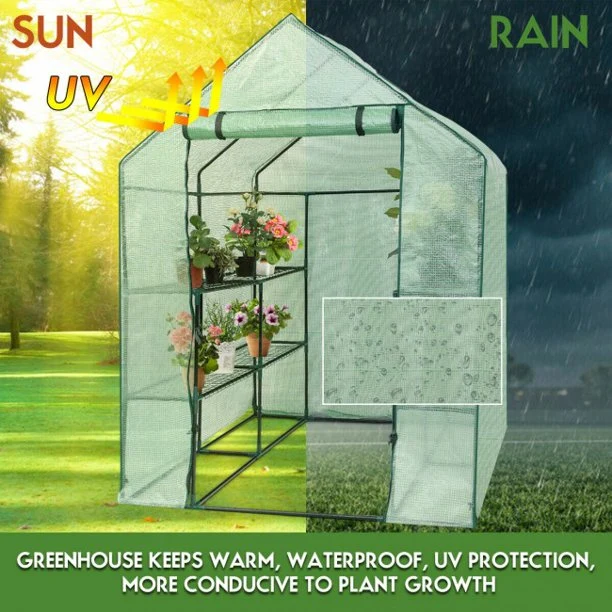 Outdoor Greenhouse 8 shelves Mini Walk In Gardening Plant Green House