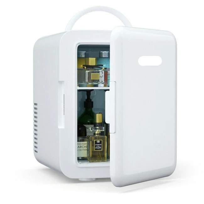 SUGIFT 4L Portable Mini Cooler Warmer Fridge with Handle,AC/DC Powered for Vehicles Camping, Travel & Picnics