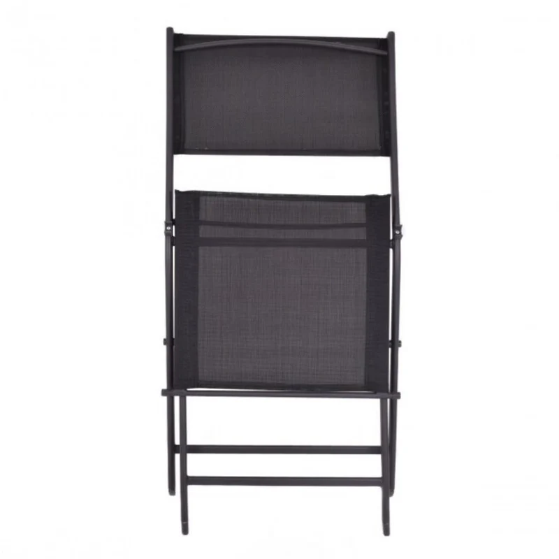 Outdoor Black Patio Folding Chairs (4-Pack)
