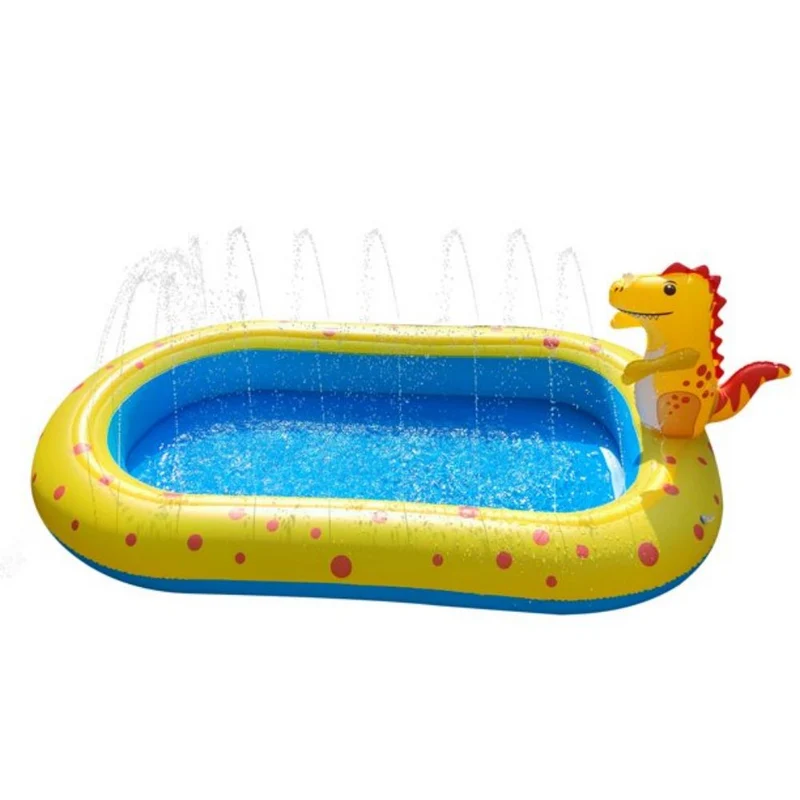 67 in. x 41 in. 3-In-1 Outdoor Inflatable Sprinkler Pool for Kids, Baby Pool Splash Pad for Toddlers Fun Water Toys
