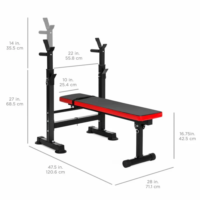 SUGIFT Adjustable Weight Bench, 330 lbs