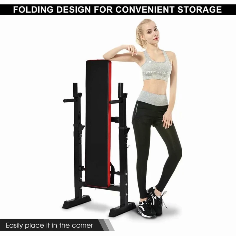 SUGIFT Adjustable Weight Bench, 330 lbs