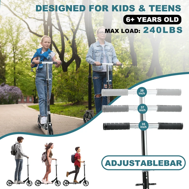 SUGIFT 200mm Commuter Scooter - Easy folding - Height