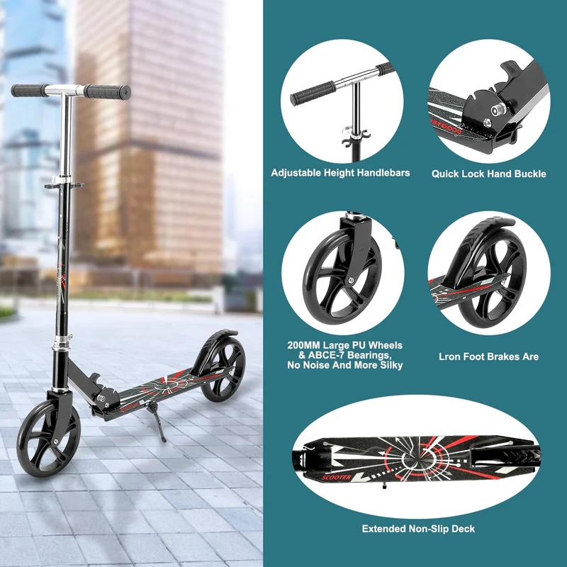 SUGIFT 200mm Commuter Scooter - Easy folding - Height