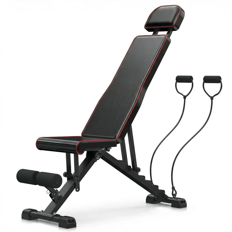 SUGIFT 660LBS Adjustable Weight Bench, 7-Position Foldable for Home Gym