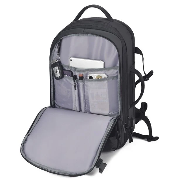 SUGIFT Unisex Expandable Team Backpack, Black