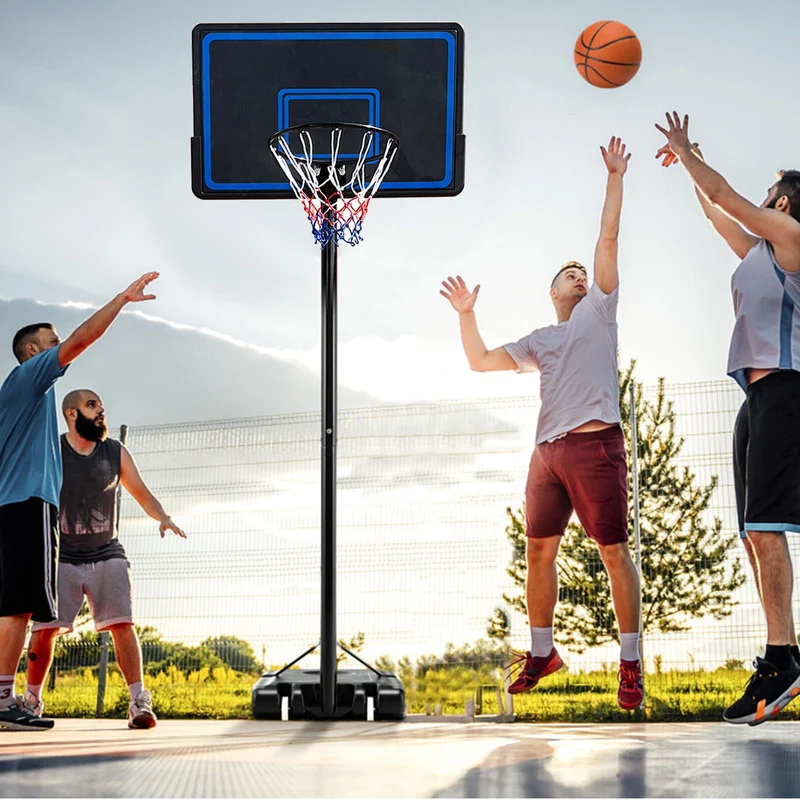 SUGIFT 7.5 ft - 10 ft 44 in Weatherproof Portable Basketball Systems