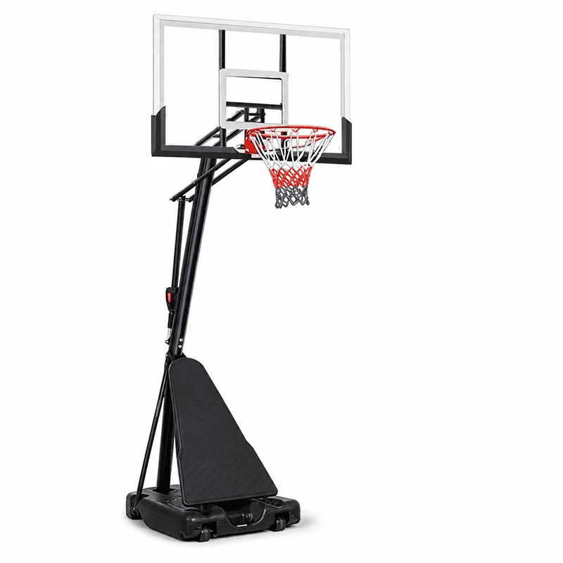 SUGIFT 7.5in-10in Adjustable Height 60in Shatterproof Outdoor Portable Basketball System (Adult)
