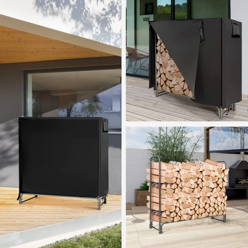 4 ft. Heavy-Duty Firewood Storage Log Rack