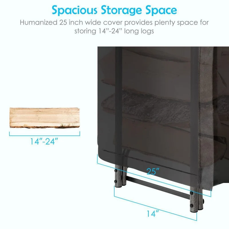 4 ft. Heavy-Duty Firewood Storage Log Rack