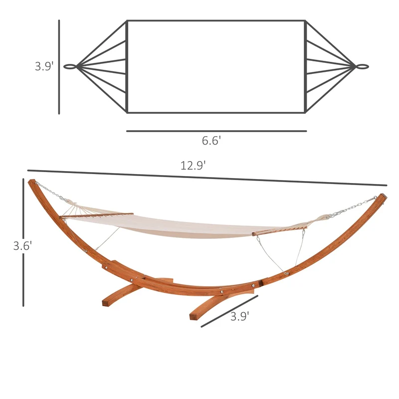 SUGIFT 1-Person Hammock with Stand Set for Outdoor and Indoor