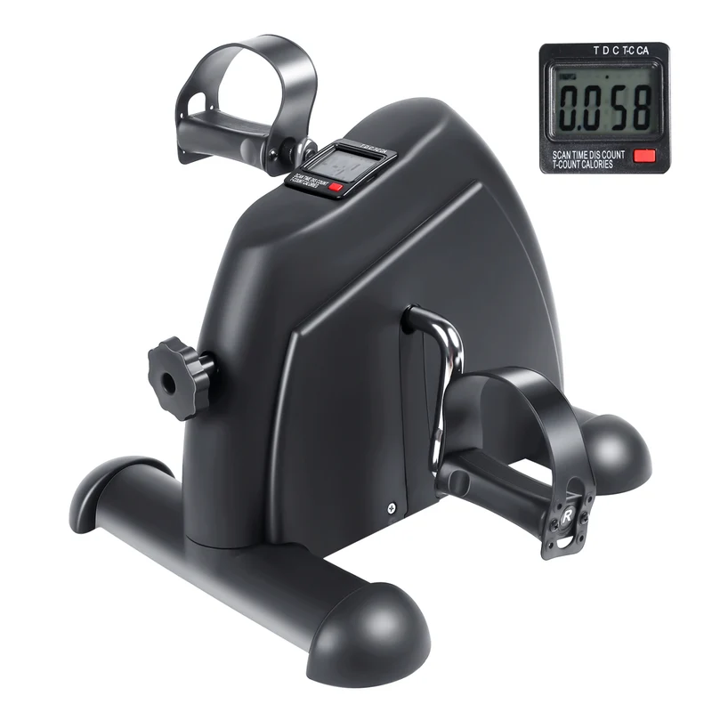 SUGIFT Pedal Exercise Bike, Under Desk Bike Pedal Exerciser, Portable Mini Exercise Bike for Arms and Legs Workout