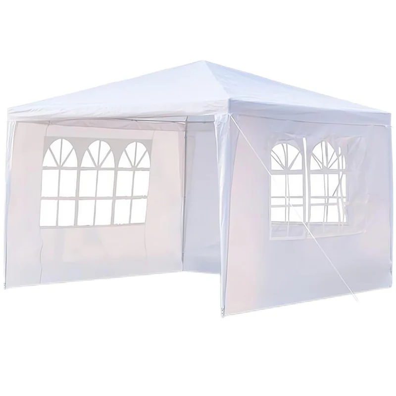 56 in. W x 56 in. D x 76 in. H Outdoor Walk-in Plant Gardening Greenhouse with 2-Tier 8-Shelves