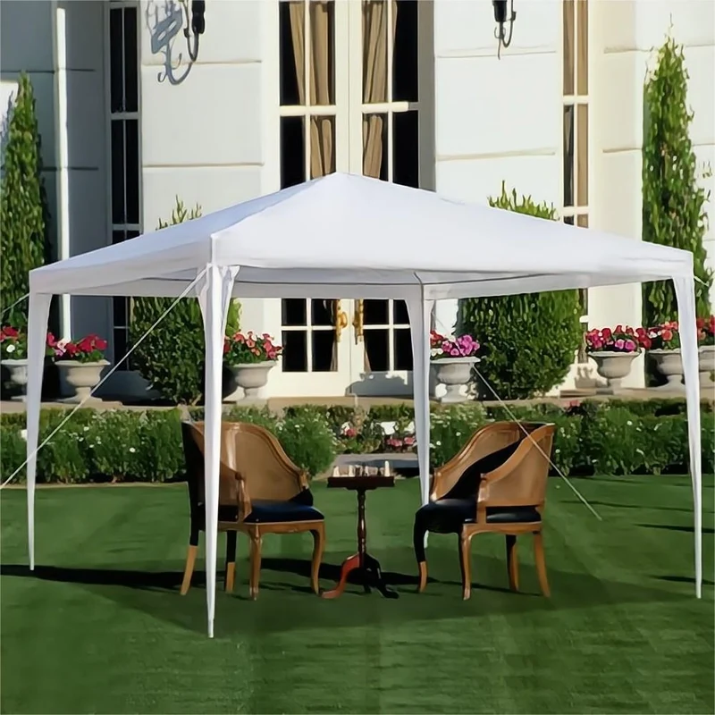 56 in. W x 56 in. D x 76 in. H Outdoor Walk-in Plant Gardening Greenhouse with 2-Tier 8-Shelves