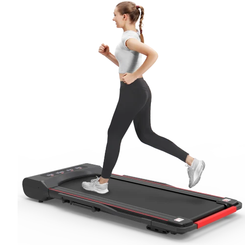 SUGIFT Under Desk Walking Pad Treadmill Foldable with Handlebar Remote Controll
