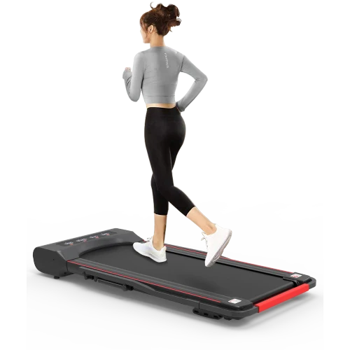 SUGIFT Under Desk Walking Pad Treadmill Foldable with Handlebar Remote Controll