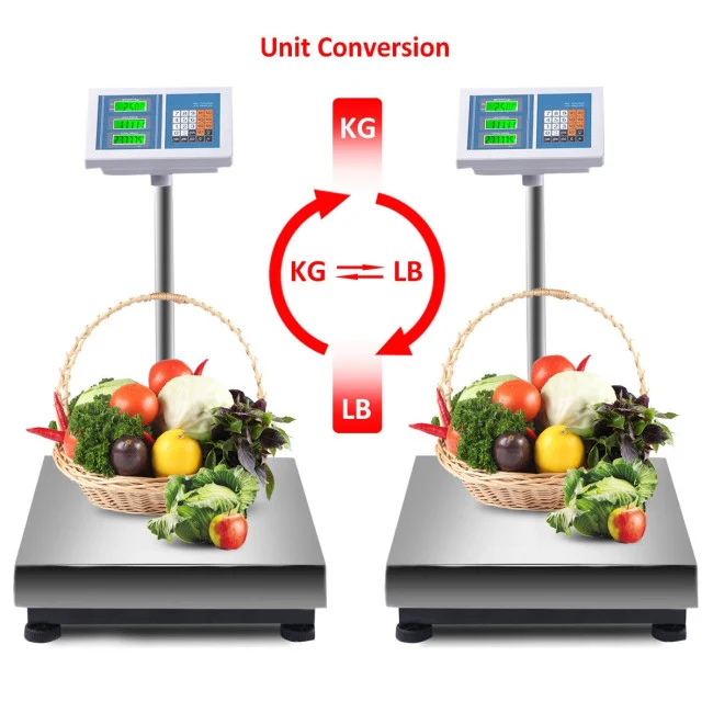 SUGIFT 660 lbs Weight Computing Digital Floor Platform Scale