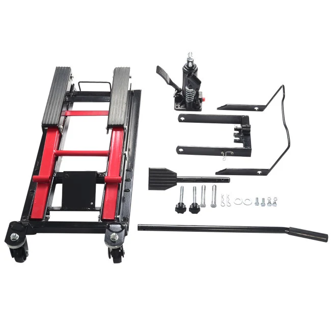 SUGIFT Hydraulic Powersports Lift Jack (Motorcycle, ATV, UTV, Snowmobile), 1,500 lb Capacity, Red