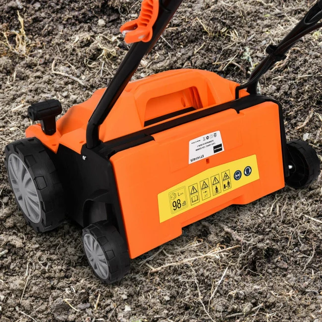 SUGIFT 13 Inch Electric Lawn Dethatcher with with 40L Collection Bag,12 Amp Corded Scarifier,Orange