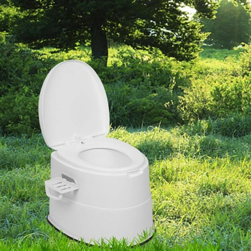 SUGIFT Portable Toilet with Non-slip Mat£¬White