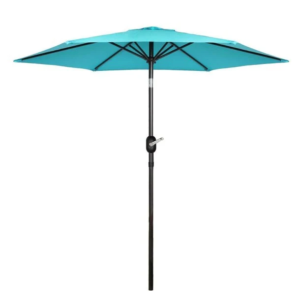 SUGIFT 7.5' Outdoor Market Patio Umbrella, Blue
