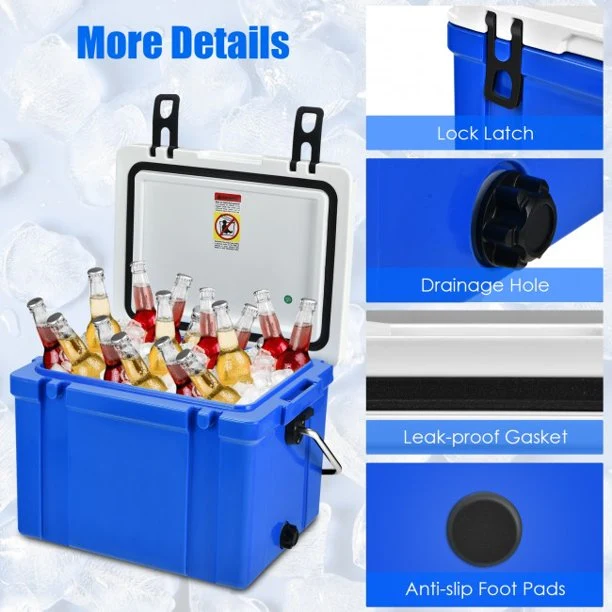 26 Quart Portable Cooler Lightweight with Food Grade Material