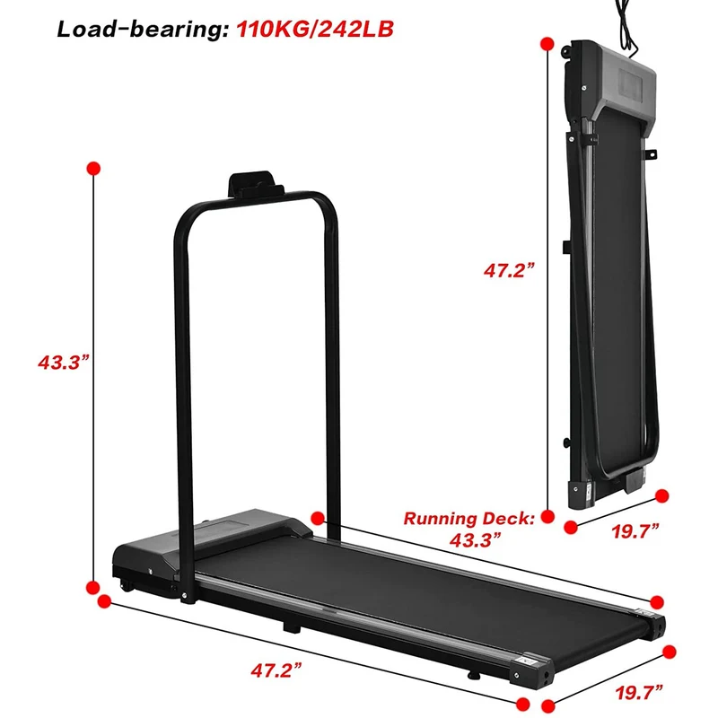 SUGIFT Under Desk Treadmill 2 in 1 Electric Walking Machine