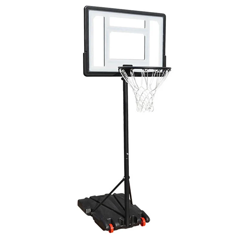SUGIFT Portable Basketball Hoop for Kids and Family - Indoor Outdoor Basketball Goal System Height Adjustable 5.2ft to 7ft, 32in Backboard Basketball Stand with Wheels