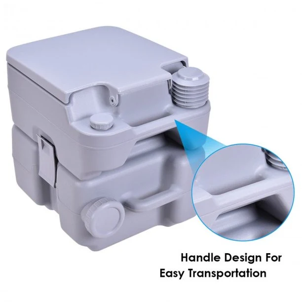 Potty Commode 5 Gallon 20L Outdoor/Indoor Portable Flush Toilet