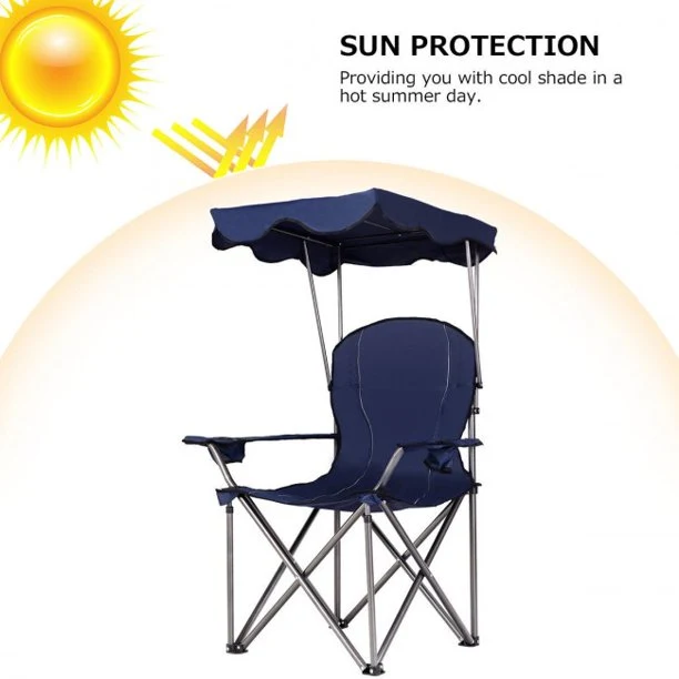 SUGIFT Portable Folding Beach Canopy Chair with Cup Holders