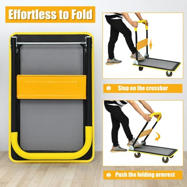 SUGIFT Hand Truck 330 lbs Folding Platform Cart Dolly Hand Truck