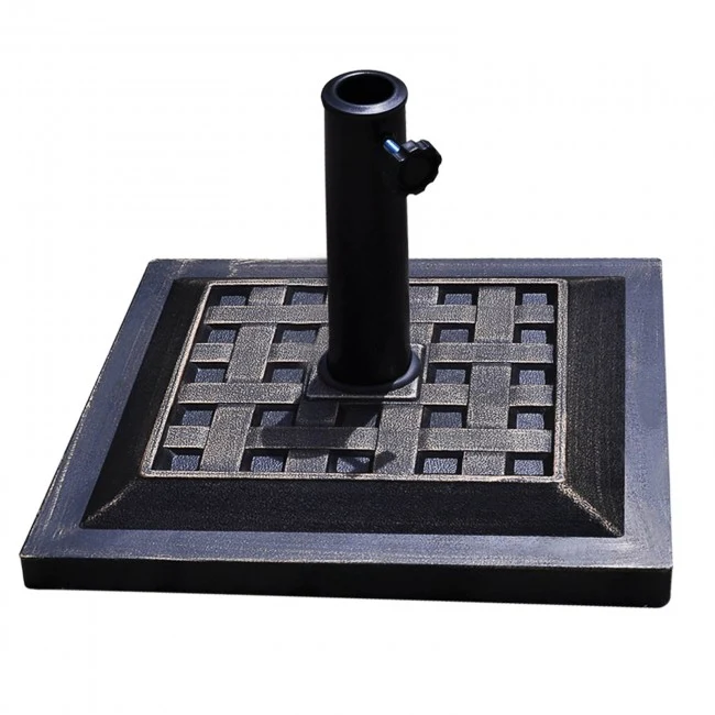 SUGIFT Umbrella Base 17.5 Inch Heavy Duty Square Umbrella Base
