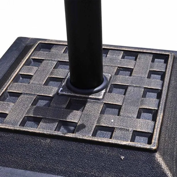 SUGIFT Umbrella Base 17.5 Inch Heavy Duty Square Umbrella Base